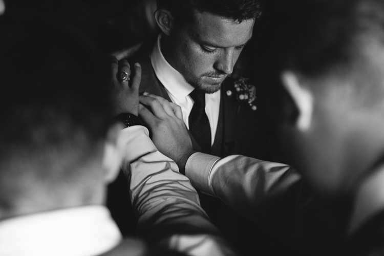 Praying Over the Groom