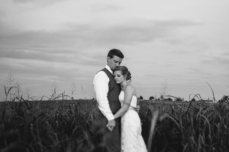 The Bride and Groom Black and White