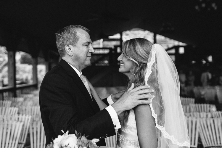Father and Daughter's First Glance | Wolf Mountain Vineyard Wedding