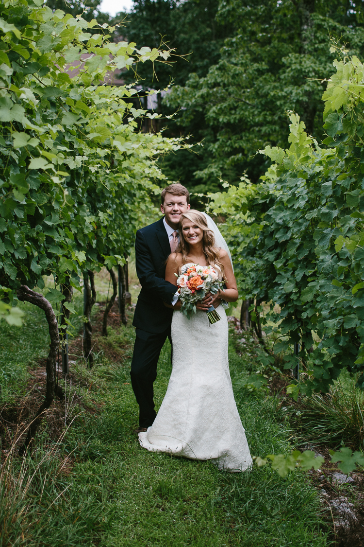 The Happy Newly Weds in the Vinyard