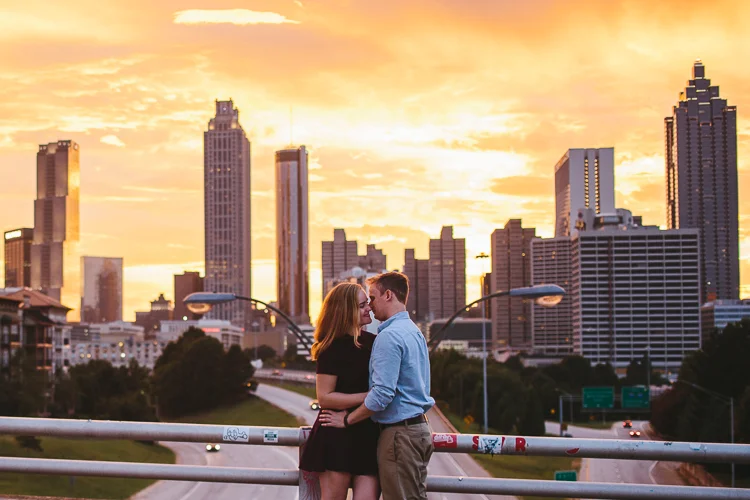 Jackson Street Bridge Engagement Session