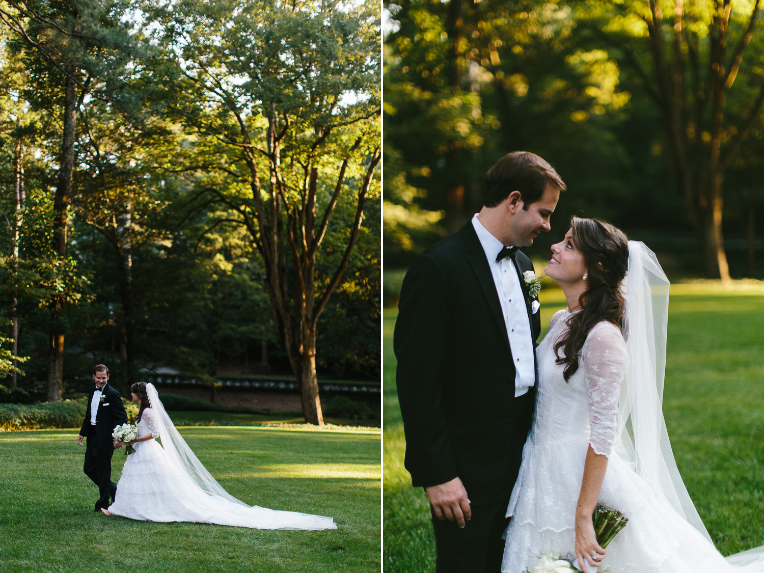 Beautiful outdoor bride and groom portraits
