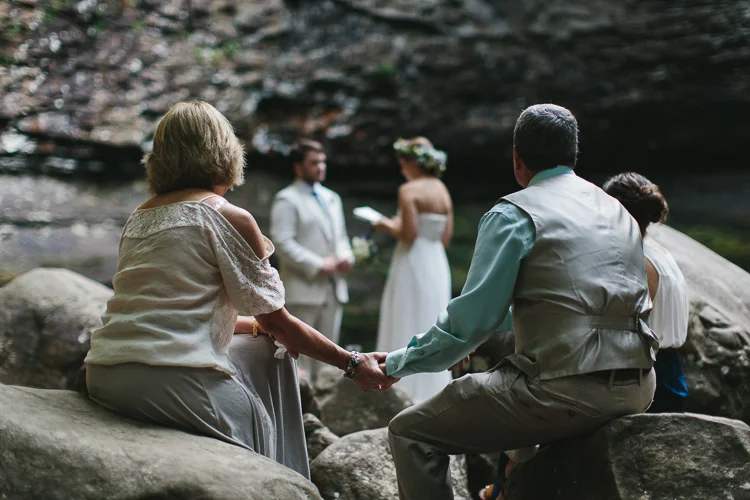 Beautiful elopement at Cloudland Canyon