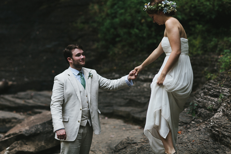 Elopement at cloudland canyon