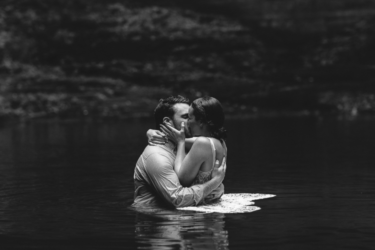 Black and white wedding baptism 