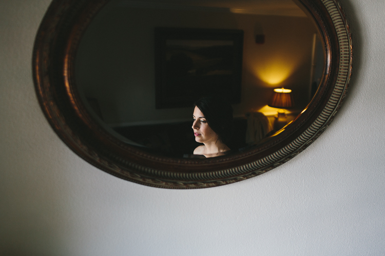 Bride getting ready portrait