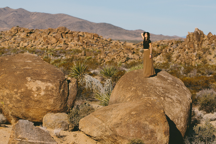 California landscape fashion shoot