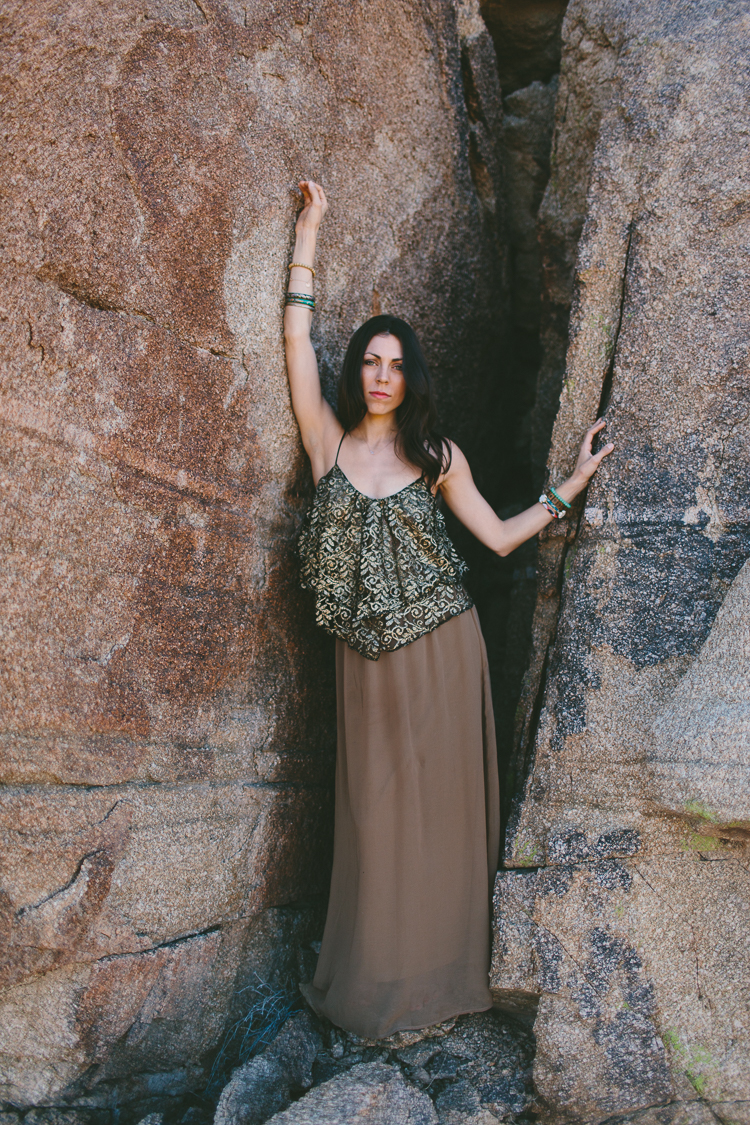 Bohemian style fashion shoot