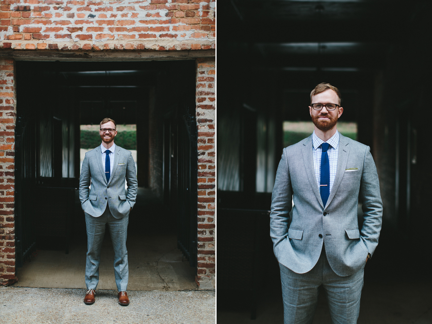 Urban groom portraits