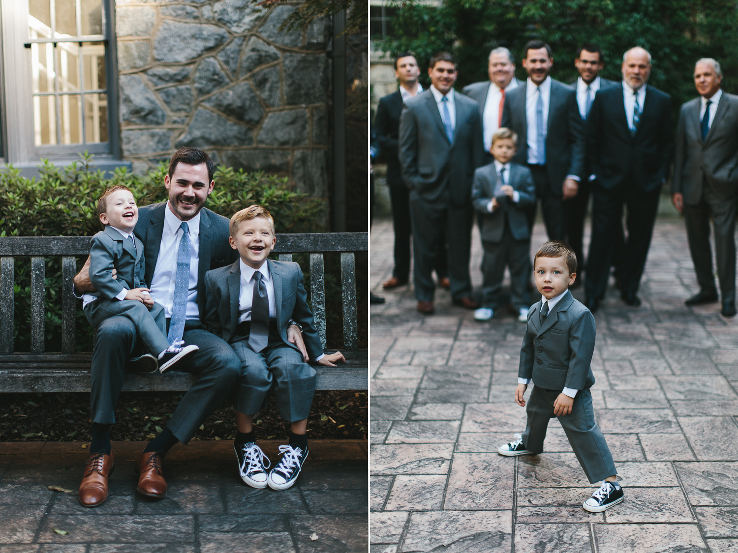 Cutest ring bearer in his suit