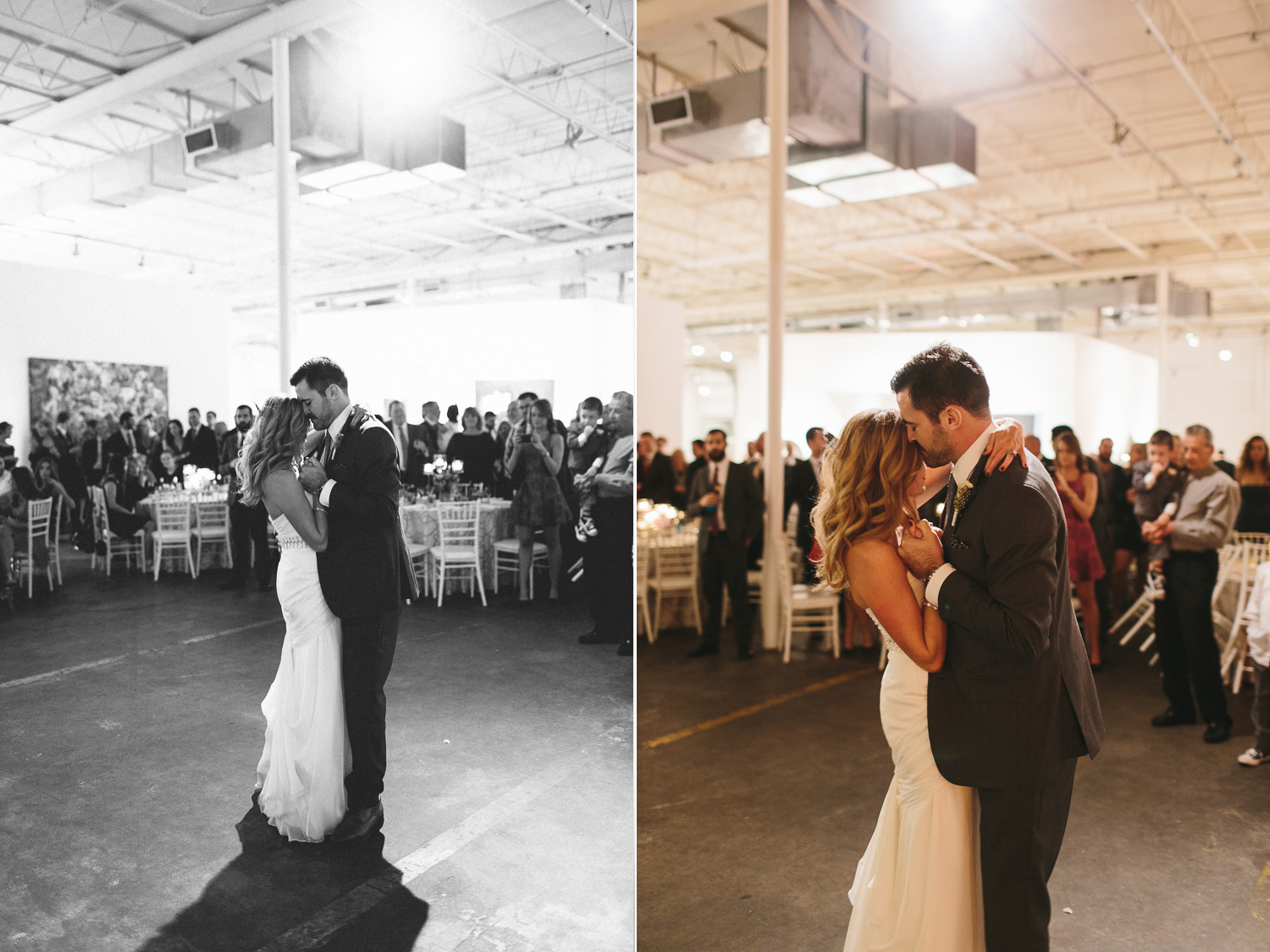 Bride and groom's first dance