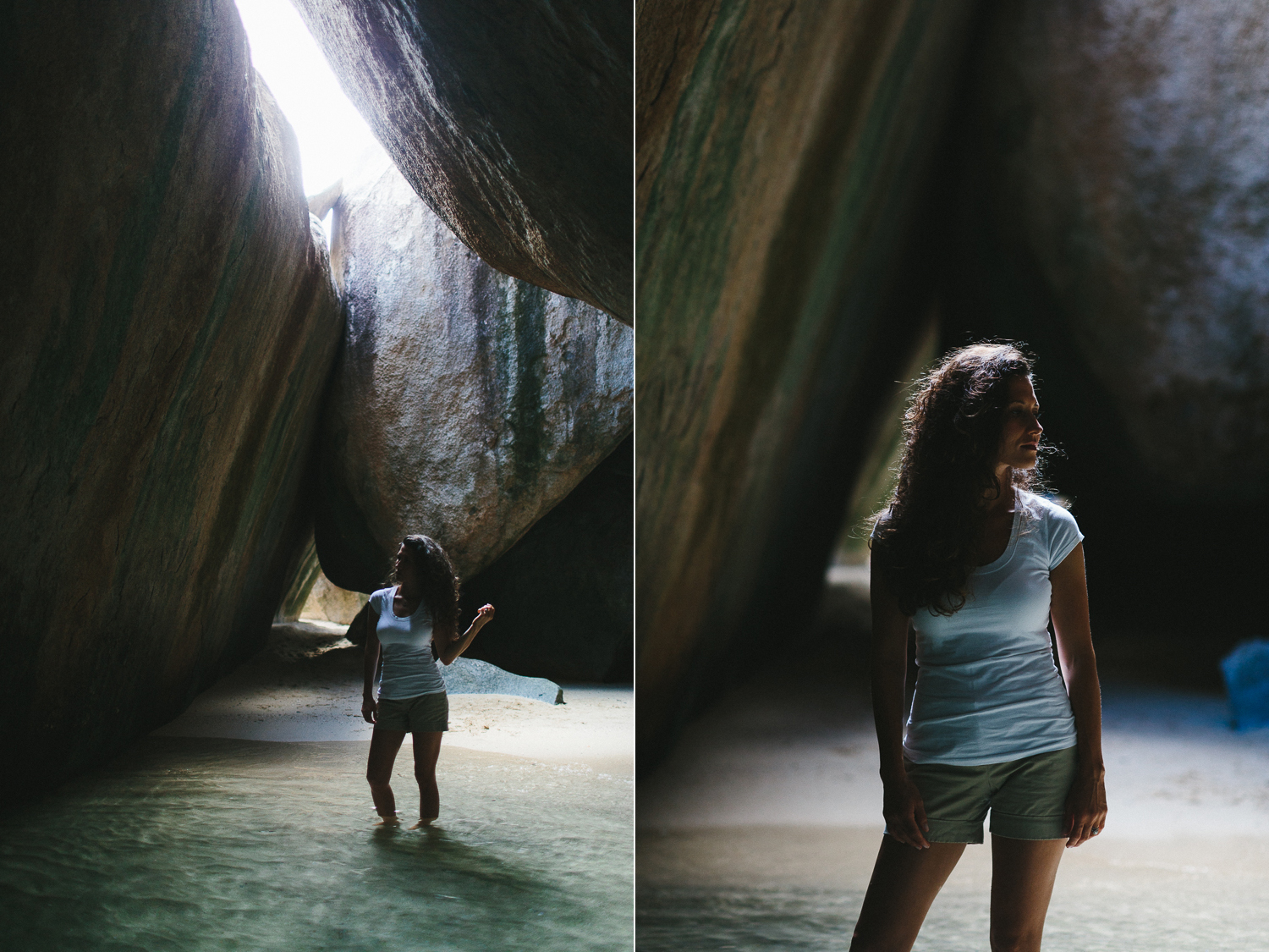 Casual portraits in a cave