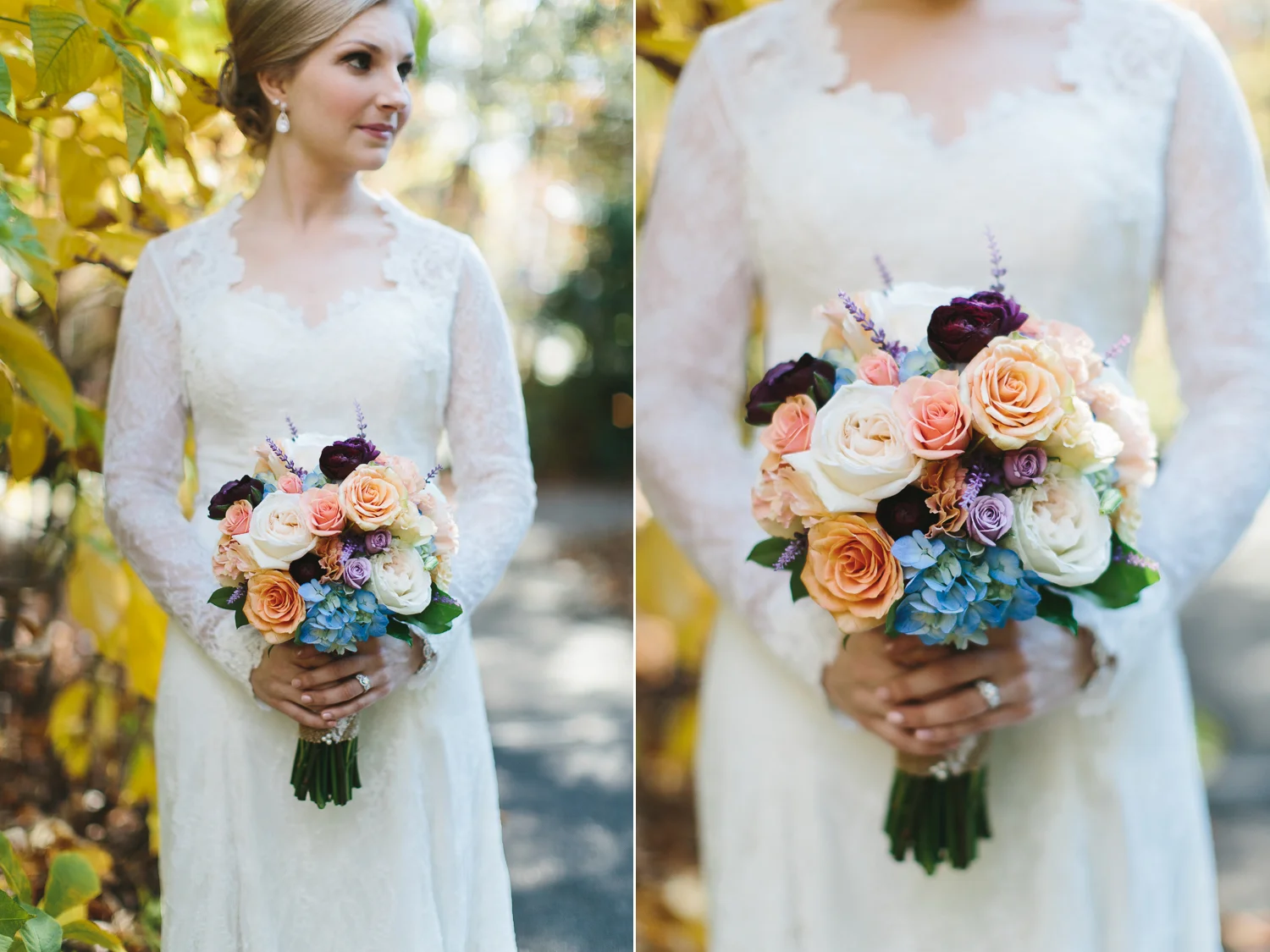 Colorful bride's bouquet