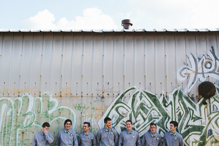 Groom and groomsmen street style portraits