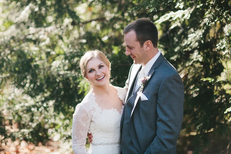 Smiling bride on her big day