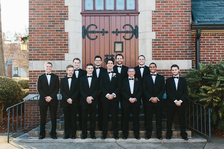 groom and his groomsmen