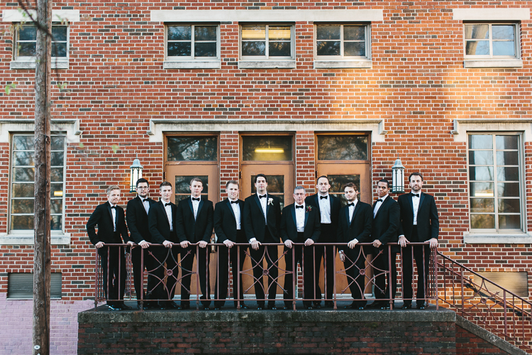 groom with his groomsmen