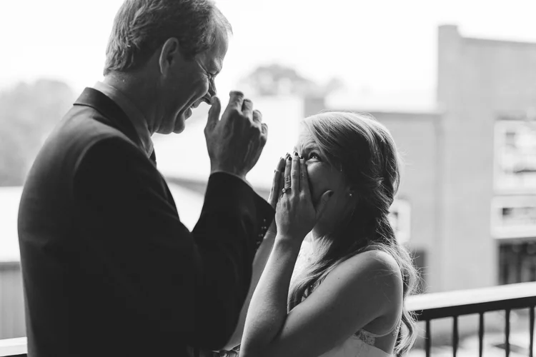 an emotional father daughter first glance