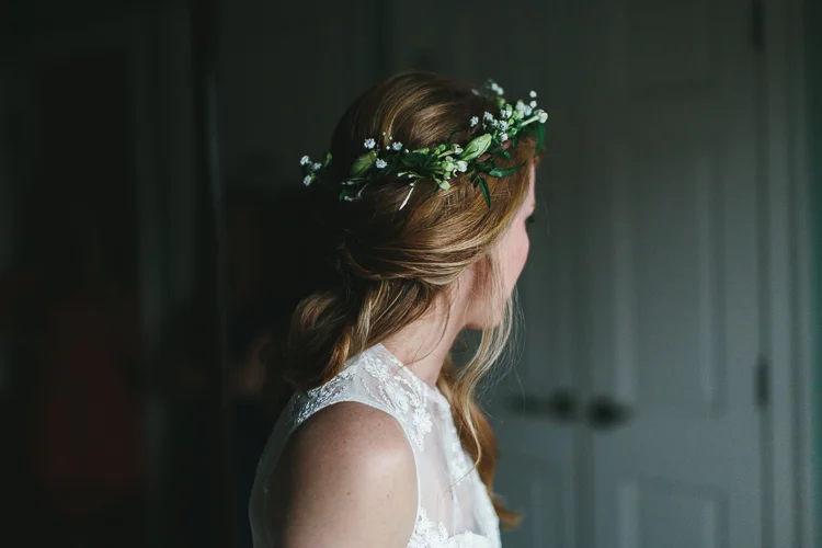 wedding flower crown
