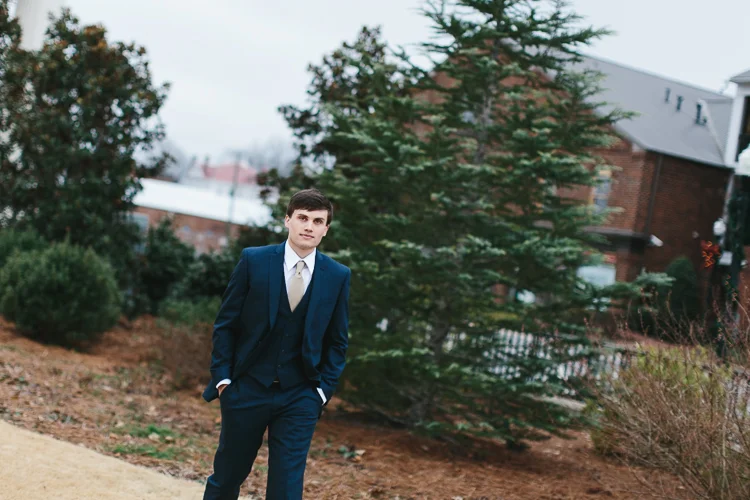 groom walking