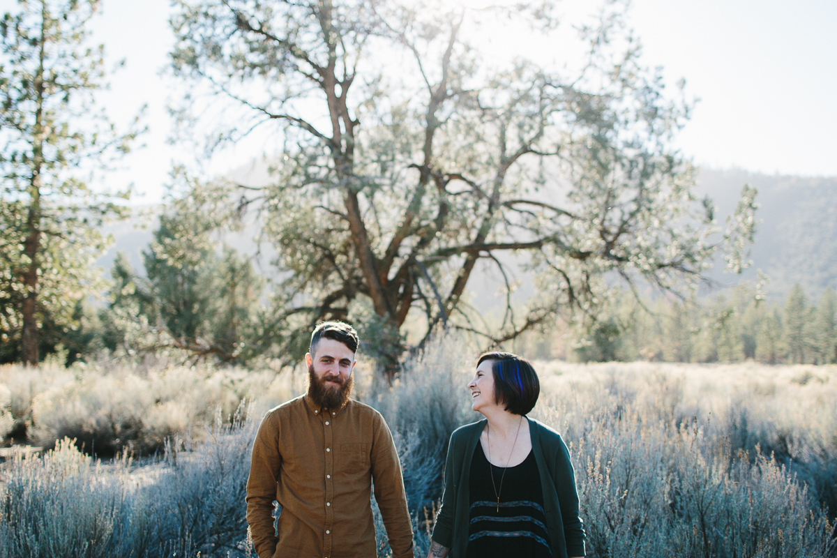 Engagement Portrait Session in Los Padres Mountains