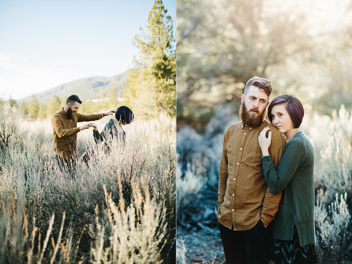 Engagement Portrait Session in Los Padres Mountains California
