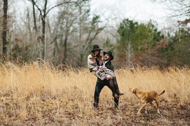 engagement portraits with dogs