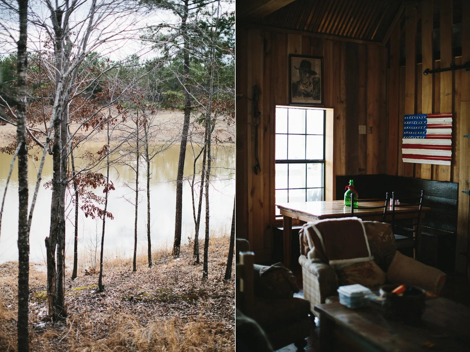 rustic southern engagement shoot
