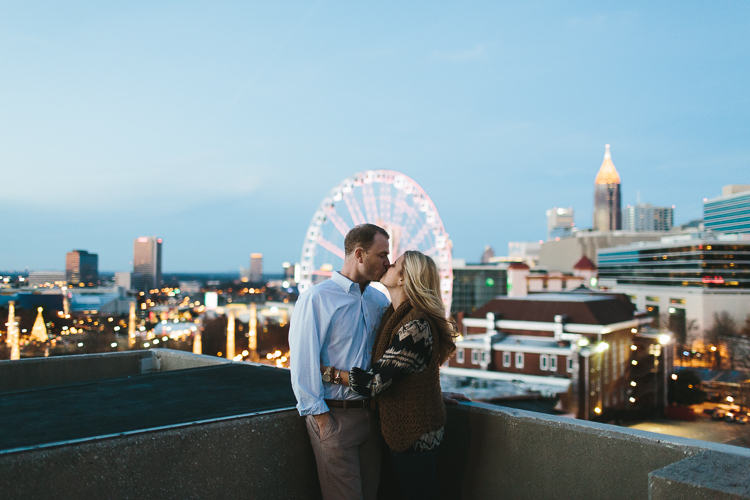 Skyview Atlanta Engagement Portraits