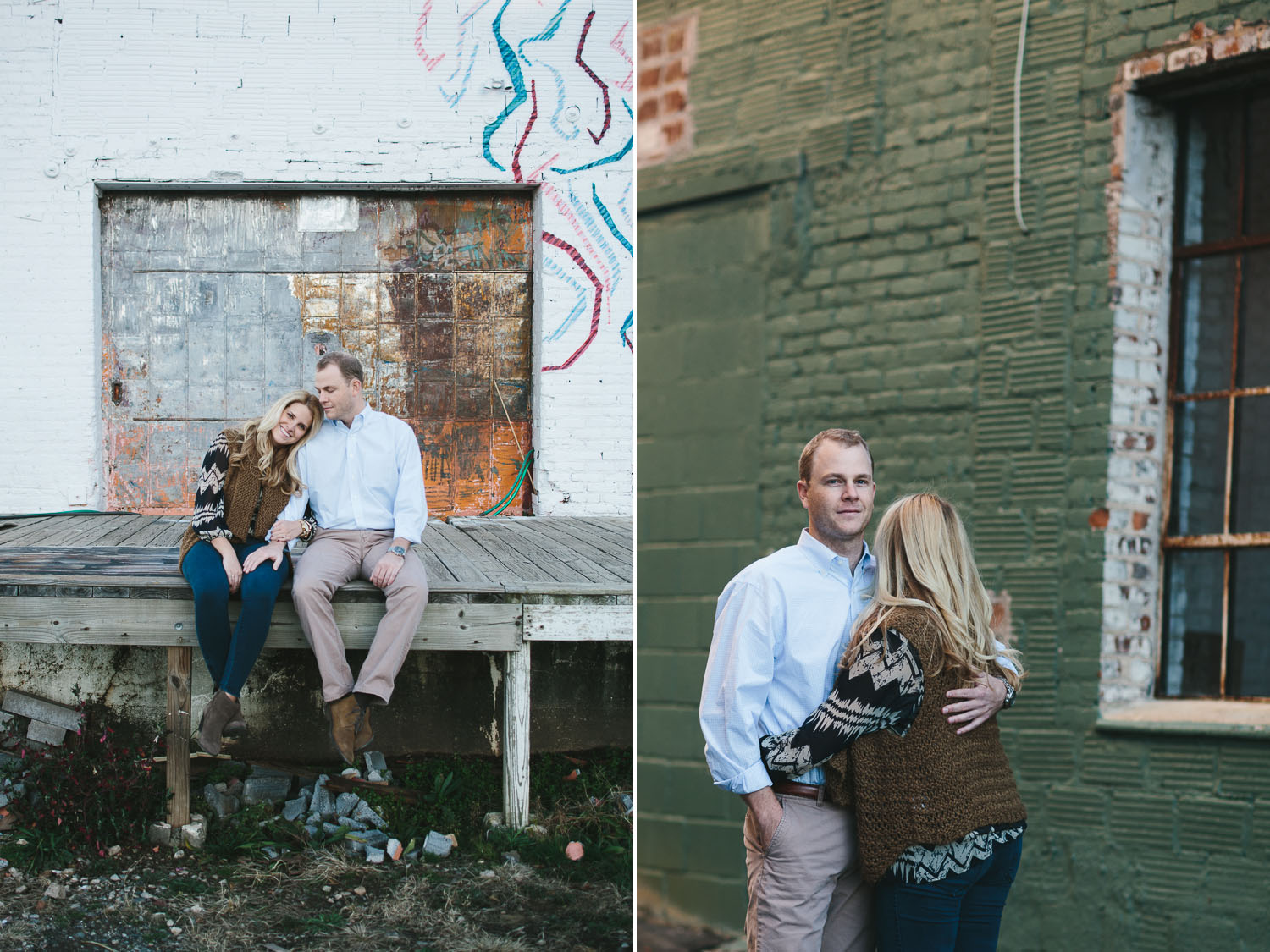 Urban Style Engagement Portraits in Downtown Atlanta