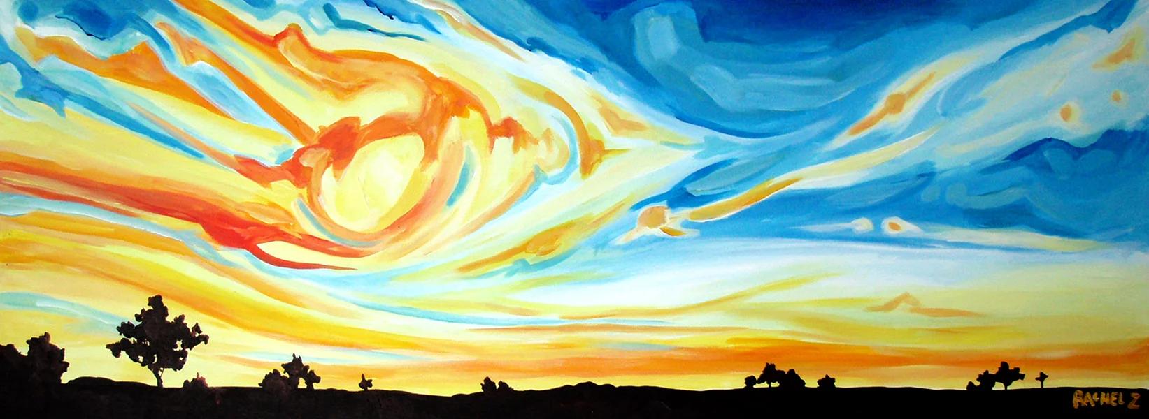 Make a Gift: Acrylic Skyscape Painting (Oak)