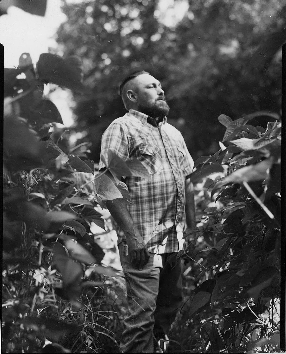 Joey in His Garden