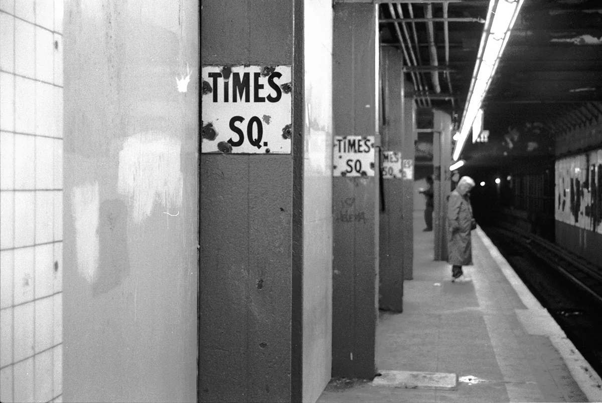 Subway Stop, Times Square, New York, NY