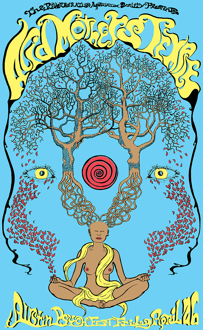  Illustration poster for music festival 