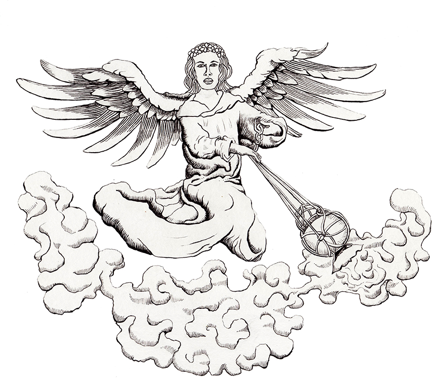 above the mushroom cloud - an angel