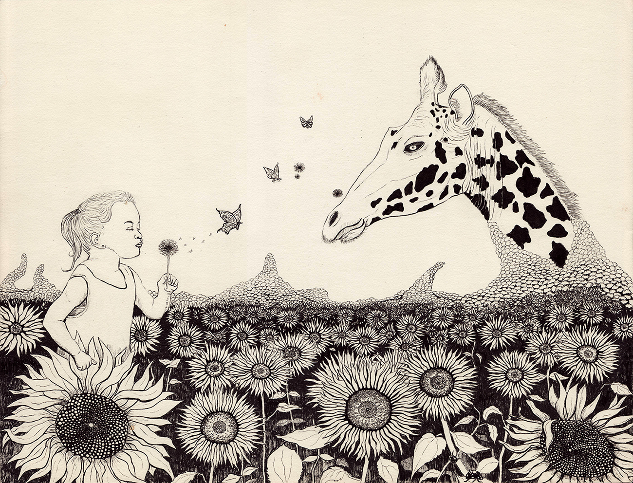 11 x 14 pen and ink on paper
