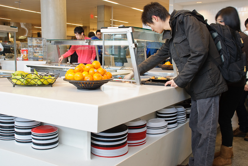 Food service counter. Syracuse University, NY. Photo credit: Jeff Baumgart