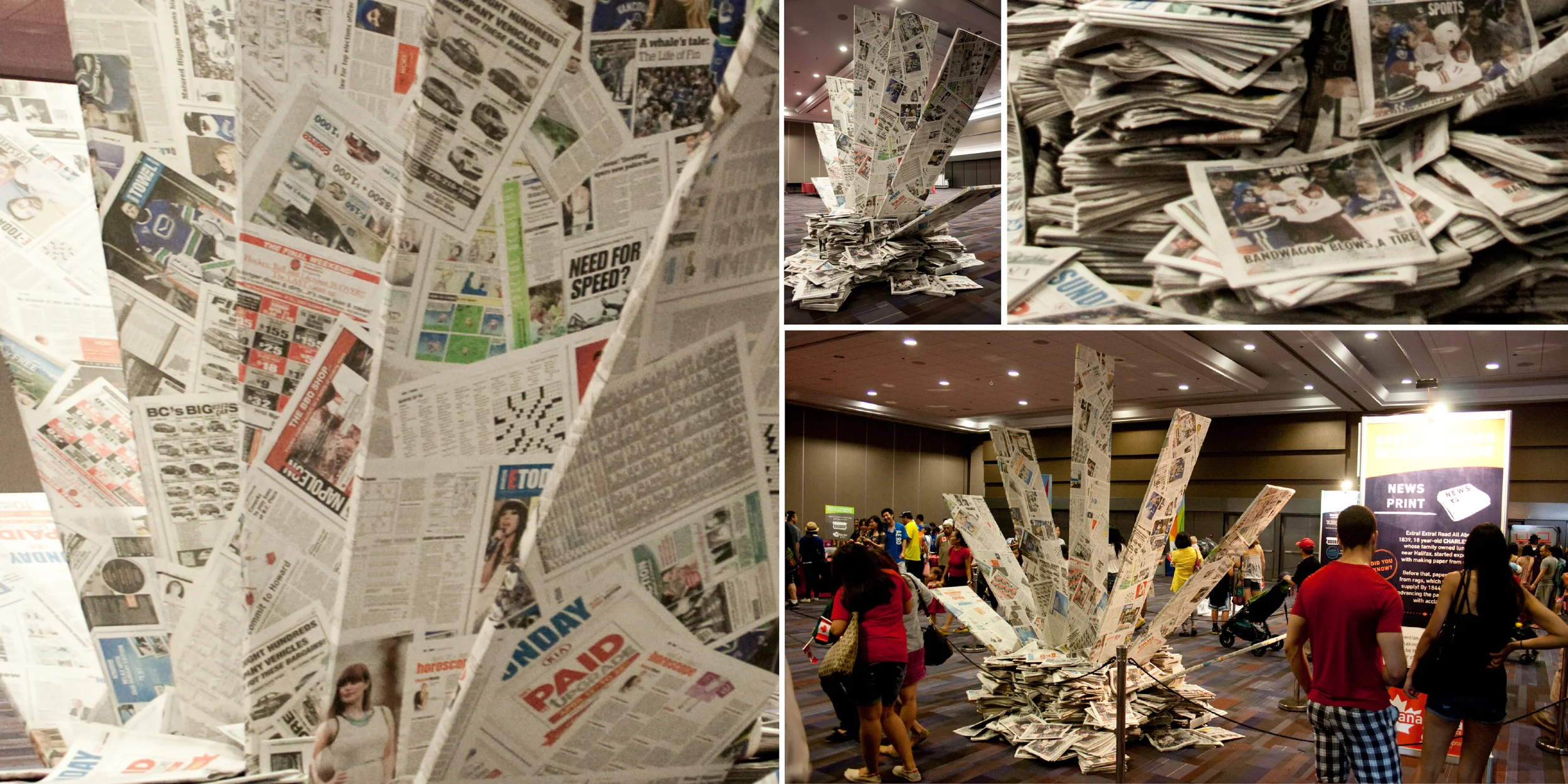 Newsprint exhibit – Finished product