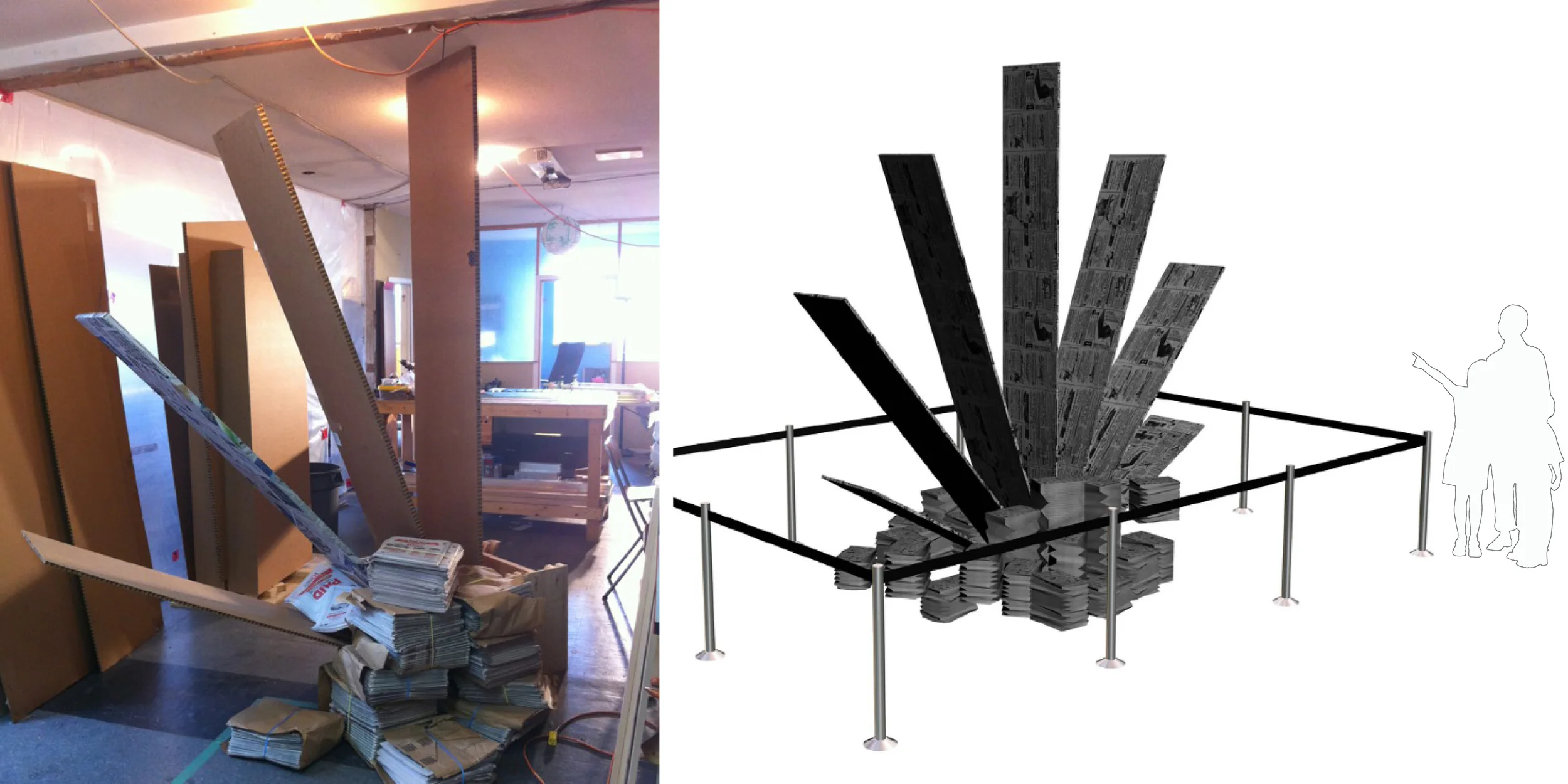 Newsprint exhibit – Work in progress
