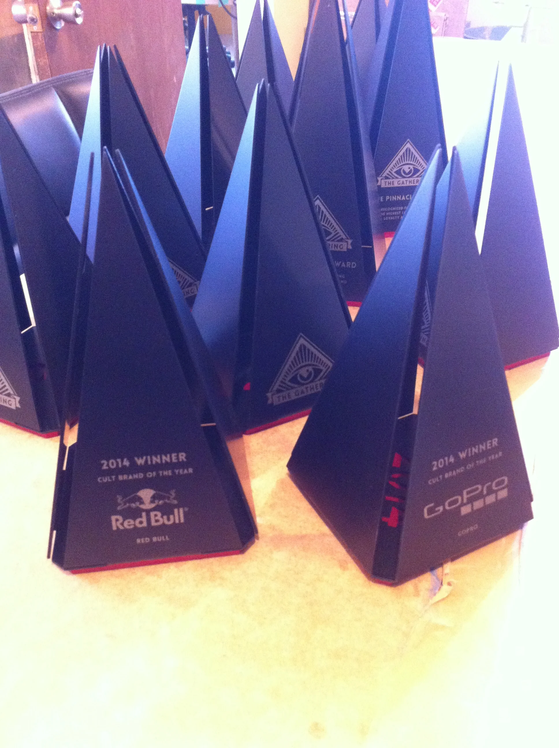 CULT Awards The Gathering custom trophy unique award modern pyramid design