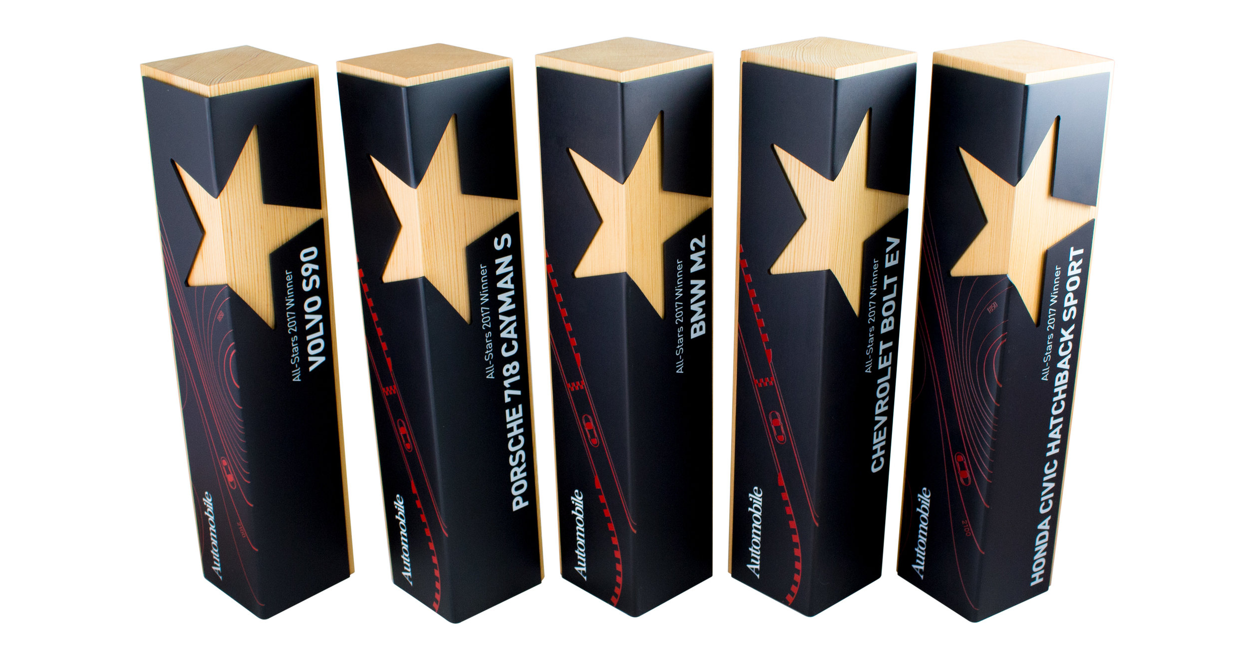 custom star award corporate achievement modern