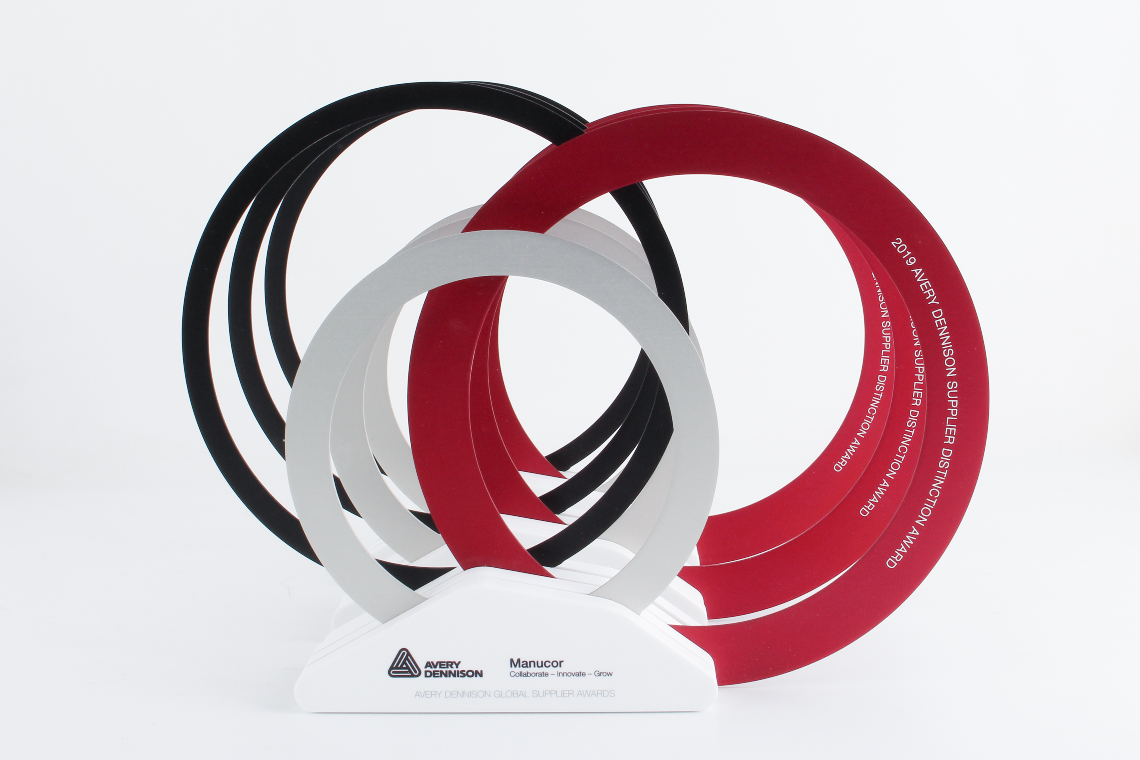 avery dennison custom awards trophies ring circle design not glass