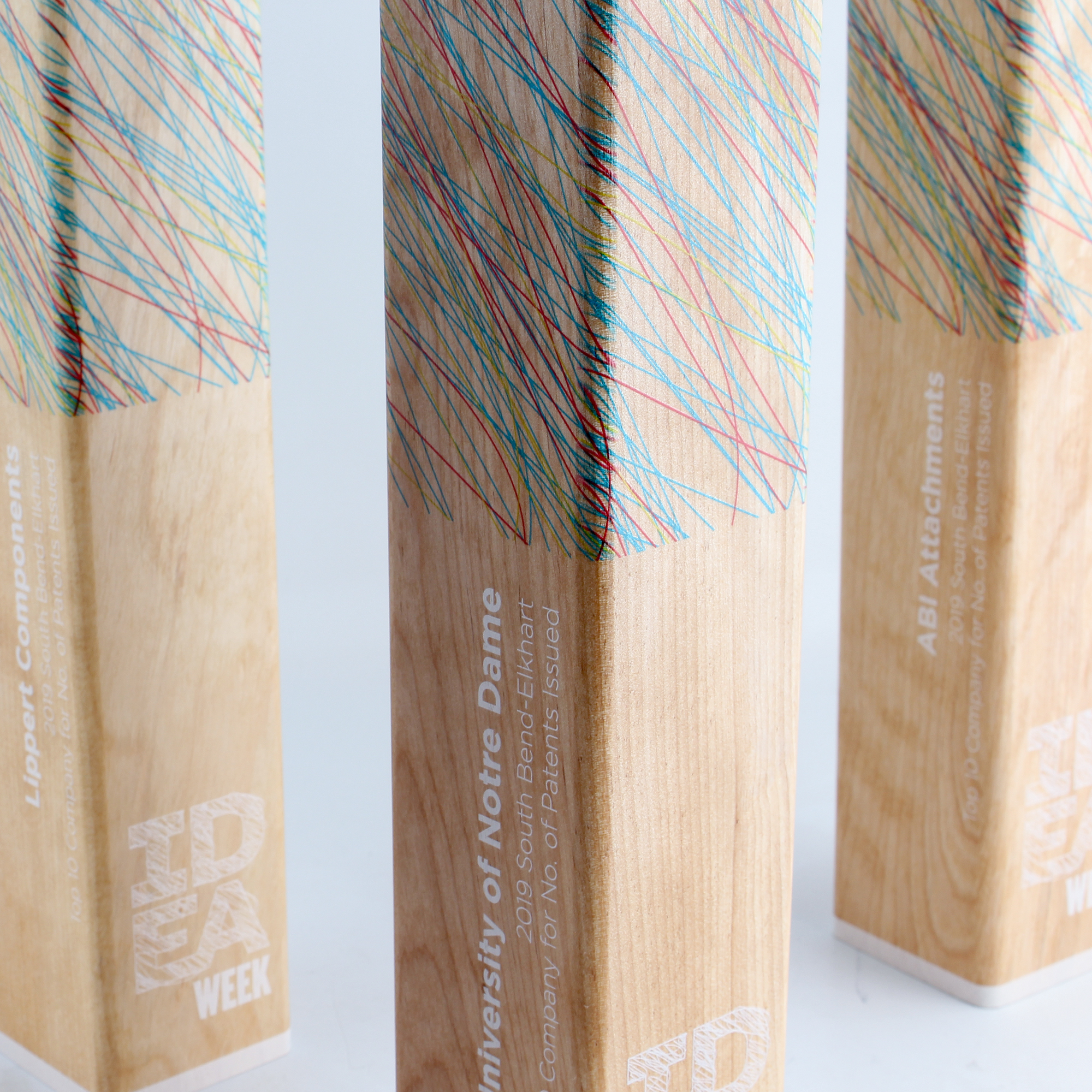 IDEA week custom eco friendly wood awards 