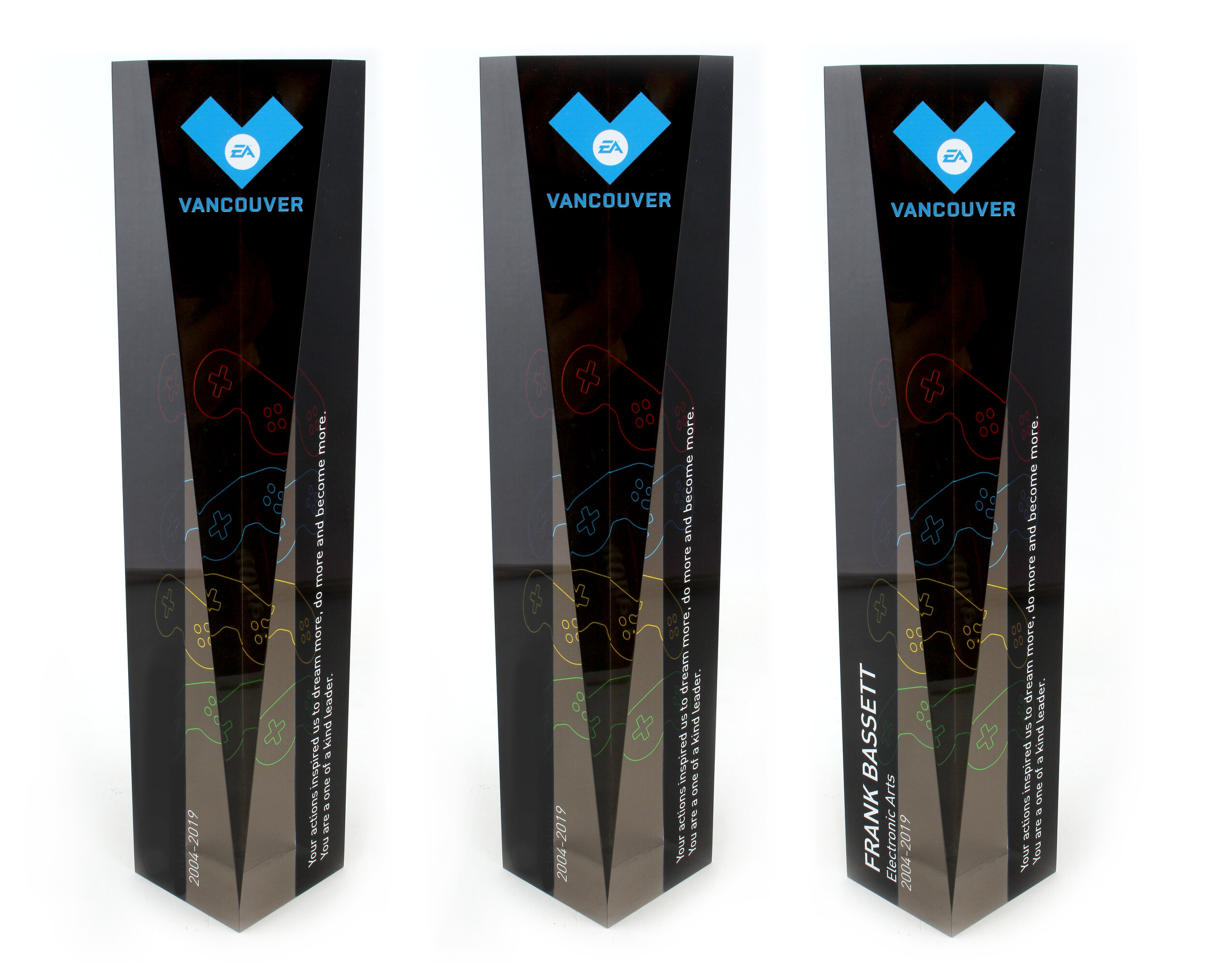 custom service award for EA games - gaming awards 