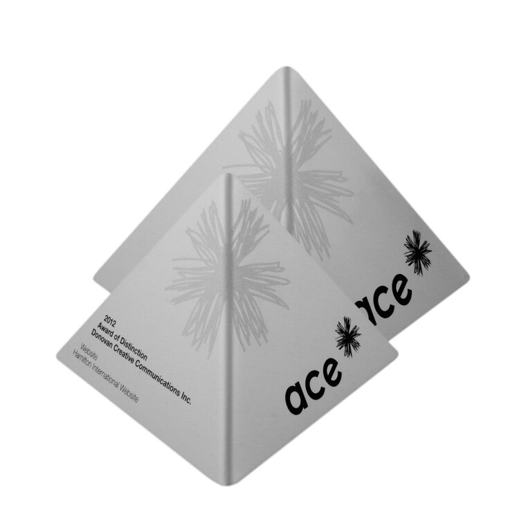 ace advertising awards best of show trophies 