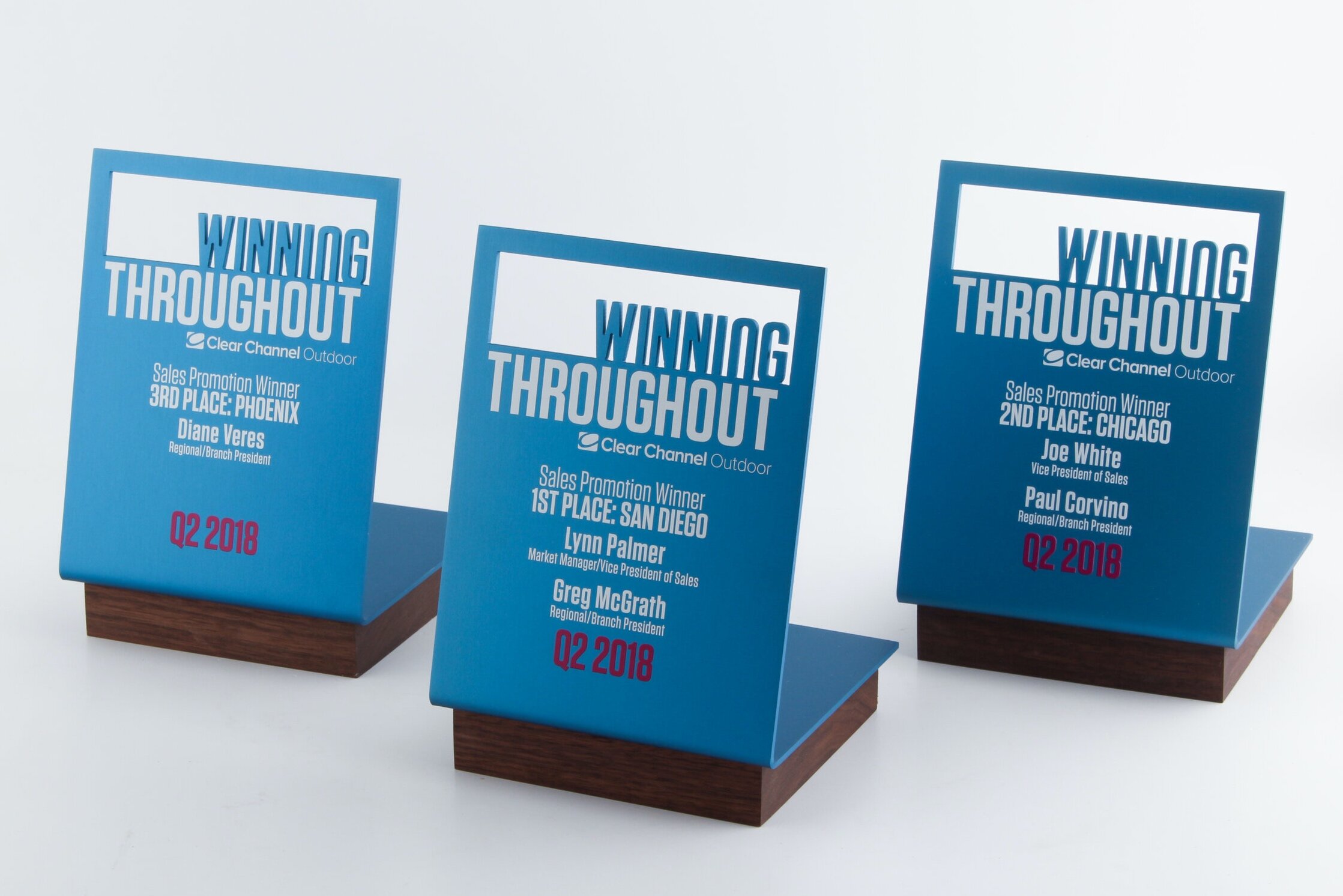 winning clear channel outdoor awards wood and metal