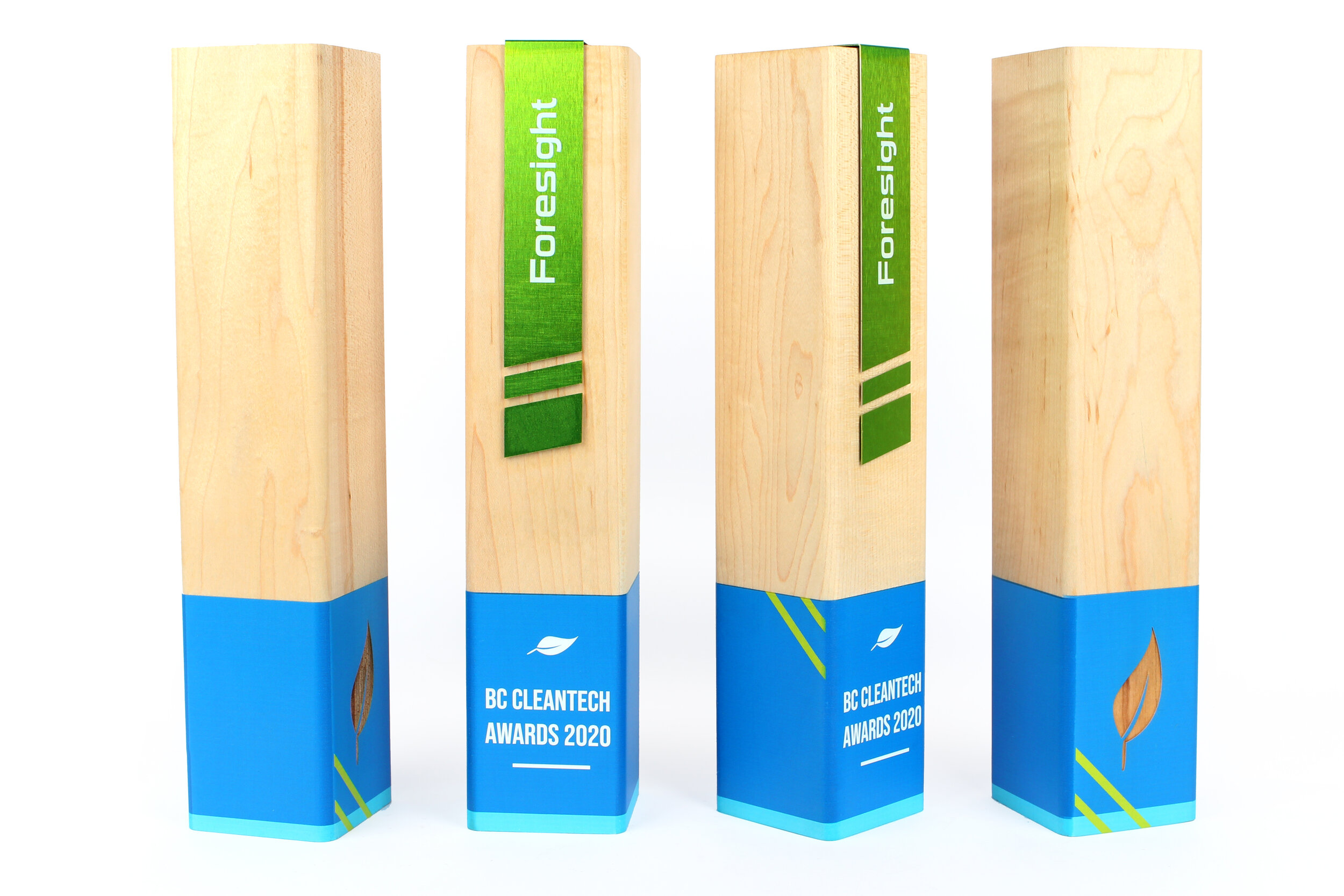 BC Cleantech_simple modern wood awards handcrafted from bamboo_custom corporate trophies  4