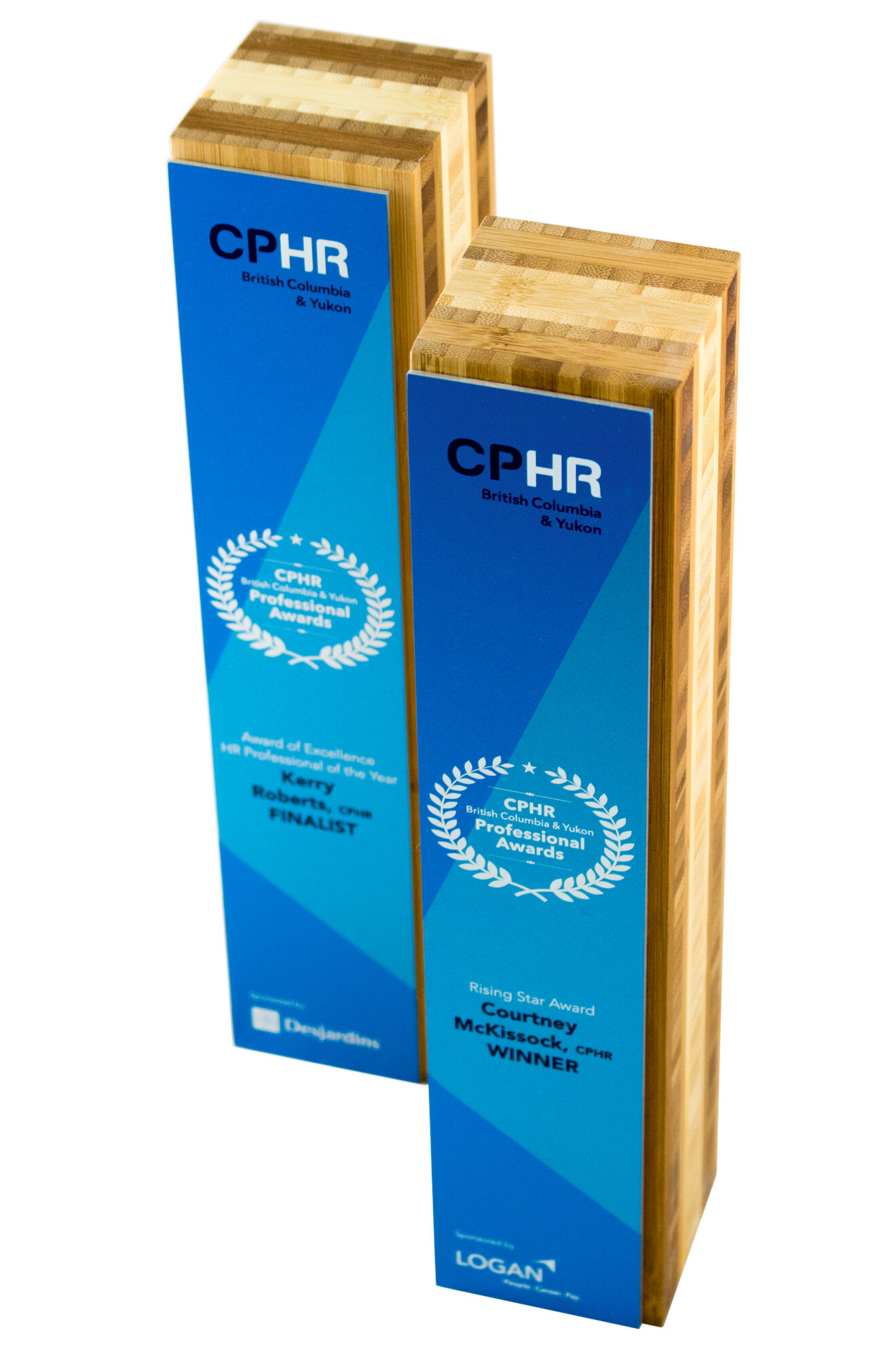 Chartered Professionals in Human Resources of BC &amp; Yukon professional awards trophies