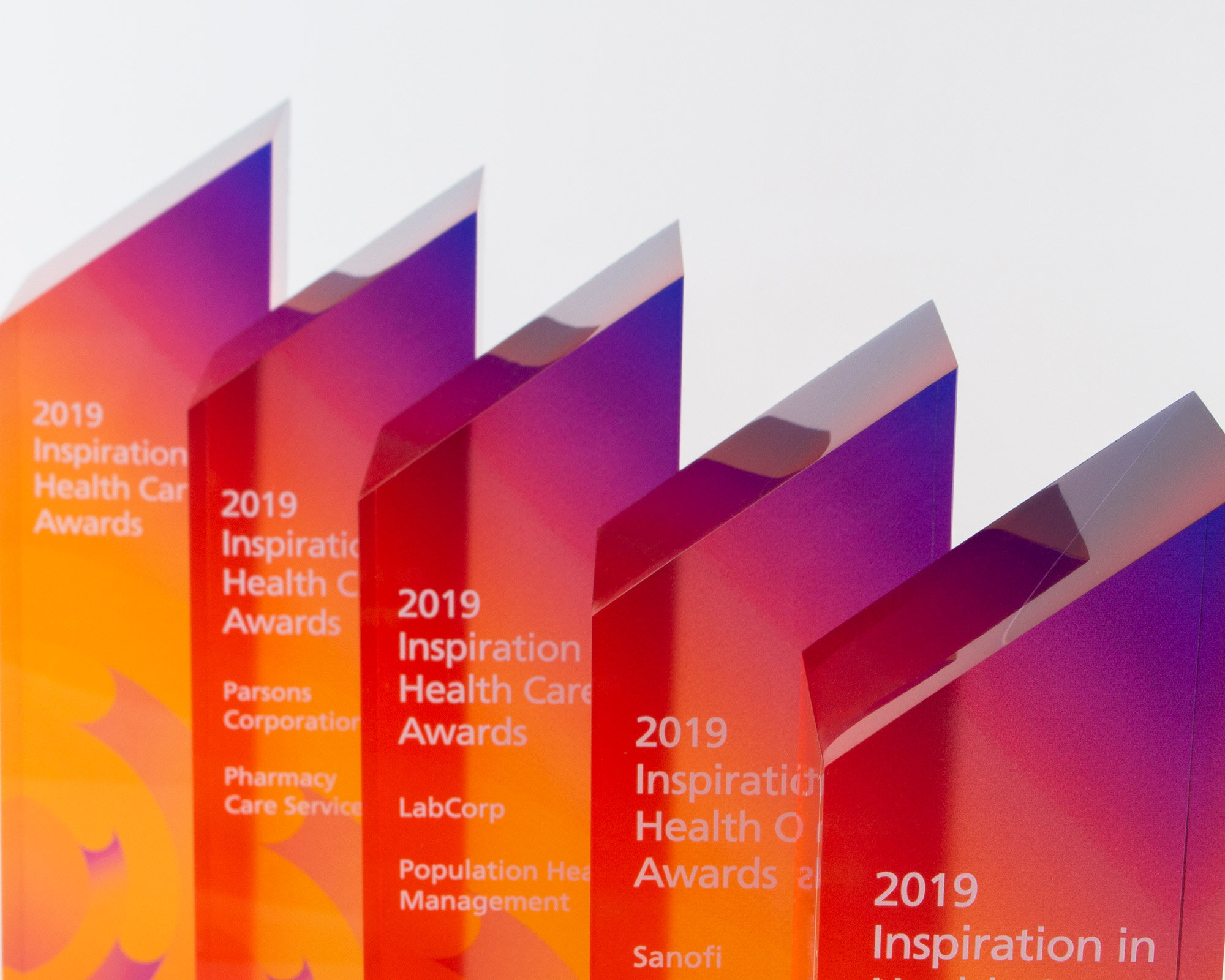 optum inspiration in healthcare awards acrylic and brushed metal 2