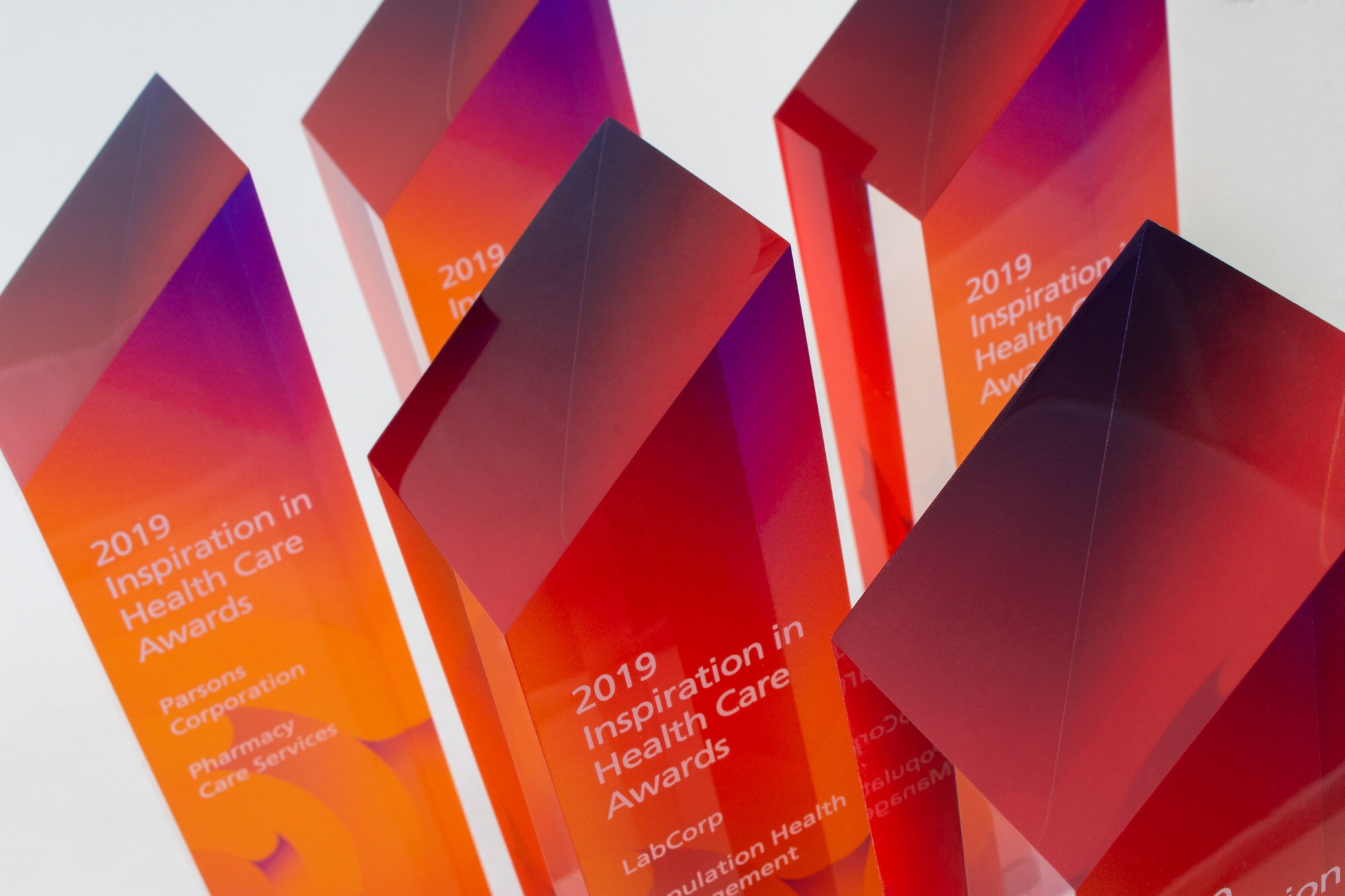 optum inspiration in healthcare awards acrylic and brushed metal 2